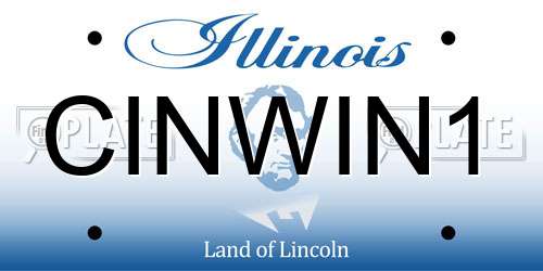 CINWIN1 Illinois License Plate