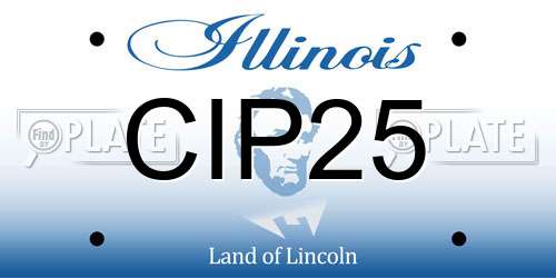 CIP25 Illinois License Plate