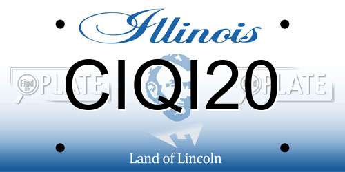 CIQI20 Illinois License Plate