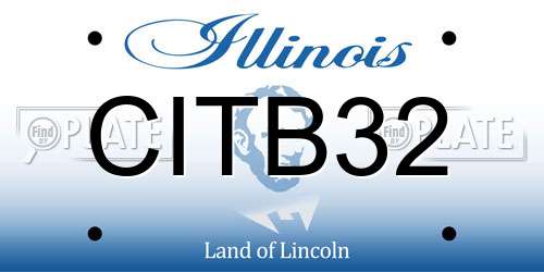 CITB32 Illinois License Plate