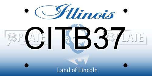 CITB37 Illinois License Plate