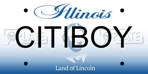 CITIBOY Illinois License Plate