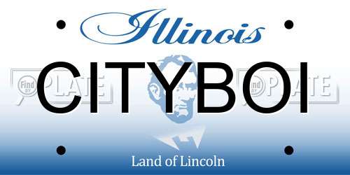 CITYBOI Illinois License Plate
