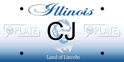 CJ Illinois License Plate