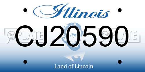 CJ20590 Illinois License Plate