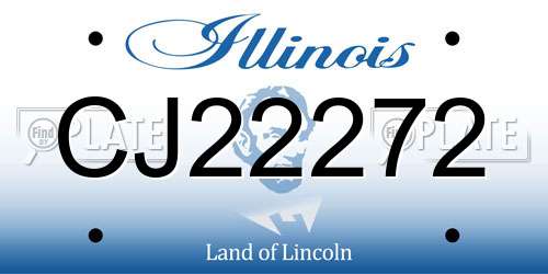 CJ22272 Illinois License Plate