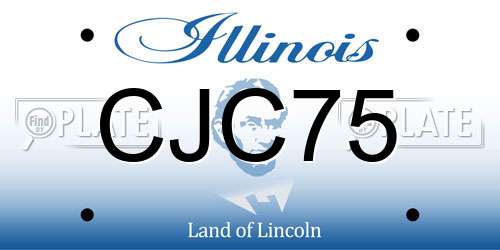 CJC75 Illinois License Plate