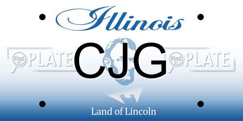 CJG Illinois License Plate