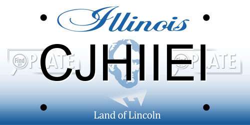 CJHIIEI Illinois License Plate