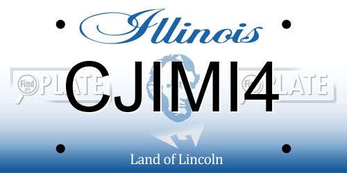 CJIMI4 Illinois License Plate