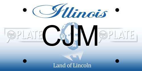 CJM Illinois License Plate
