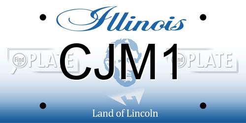 CJM1 Illinois License Plate