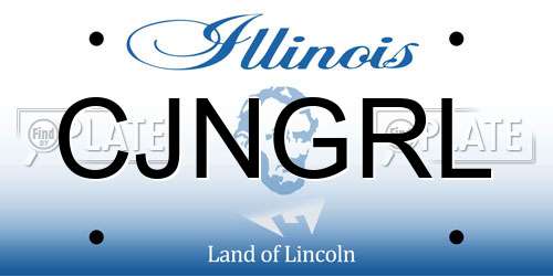 CJNGRL Illinois License Plate