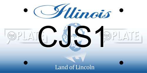 CJS1 Illinois License Plate