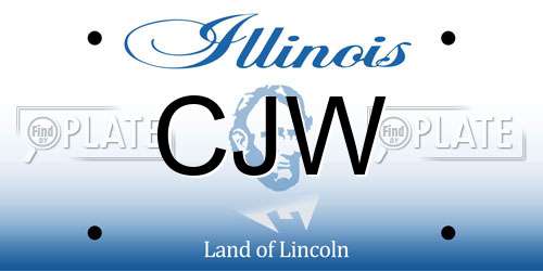 CJW Illinois License Plate