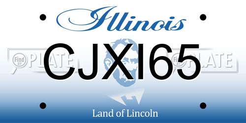 CJXI65 Illinois License Plate