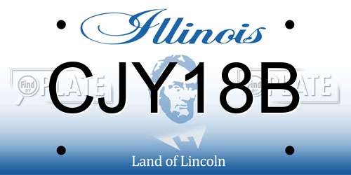 CJY18B Illinois License Plate