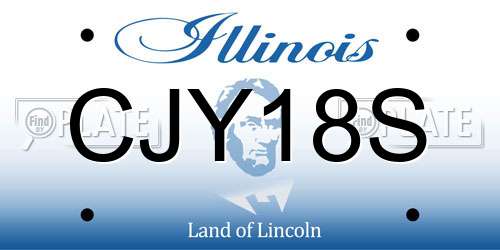 CJY18S Illinois License Plate