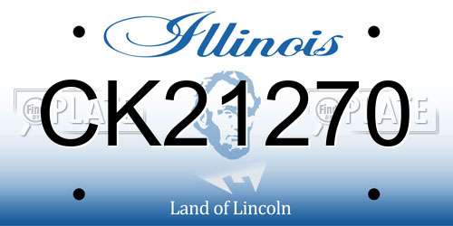 CK21270 Illinois License Plate