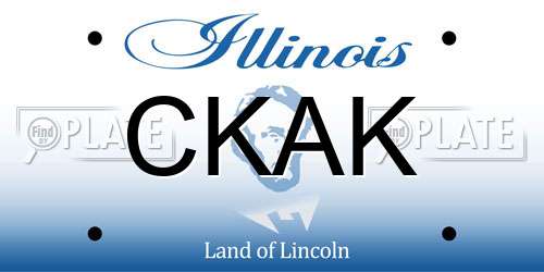CKAK Illinois License Plate