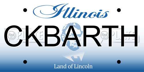 CKBARTH Illinois License Plate