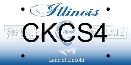 CKCS4 Illinois License Plate
