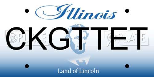 CKGTTET Illinois License Plate