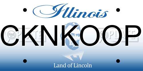 CKNKOOP Illinois License Plate