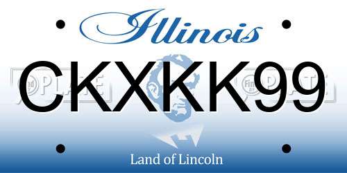 CKXKK99 Illinois License Plate