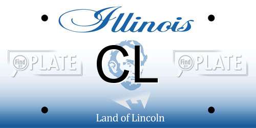 CL Illinois License Plate