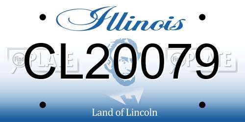 CL20079 Illinois License Plate