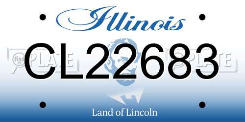 CL22683 Illinois License Plate
