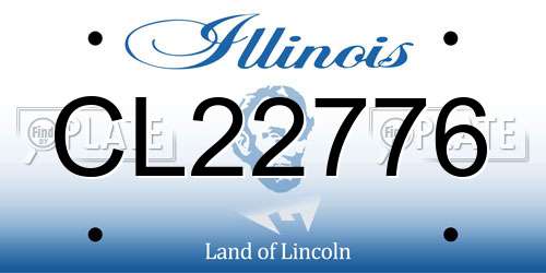 CL22776 Illinois License Plate