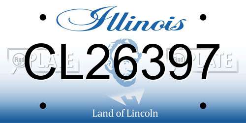 CL26397 Illinois License Plate