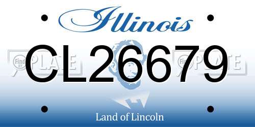 CL26679 Illinois License Plate