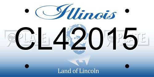 CL42015 Illinois License Plate