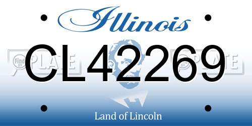 CL42269 Illinois License Plate