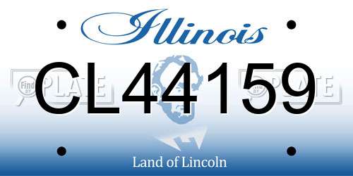 CL44159 Illinois License Plate