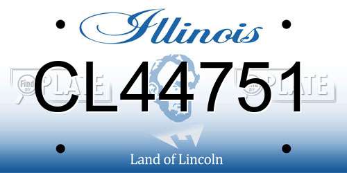 CL44751 Illinois License Plate