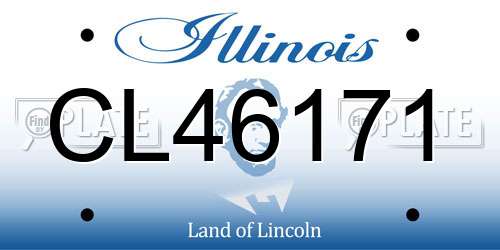 CL46171 Illinois License Plate