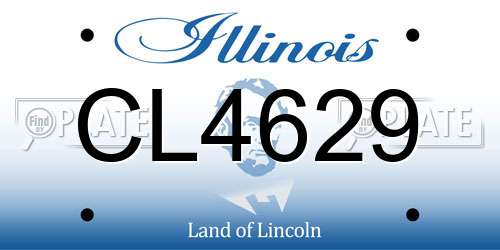 CL4629 Illinois License Plate