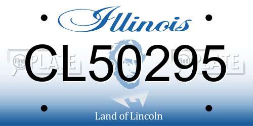 CL50295 Illinois License Plate