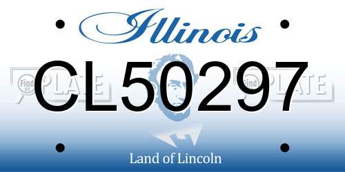 CL50297 Illinois License Plate