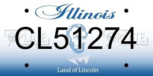 CL51274 Illinois License Plate