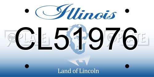 CL51976 Illinois License Plate