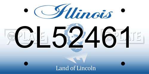 CL52461 Illinois License Plate