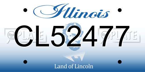 CL52477 Illinois License Plate