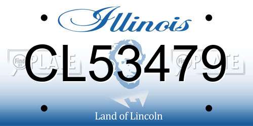 CL53479 Illinois License Plate