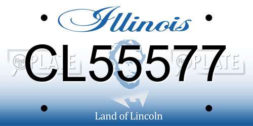 CL55577 Illinois License Plate