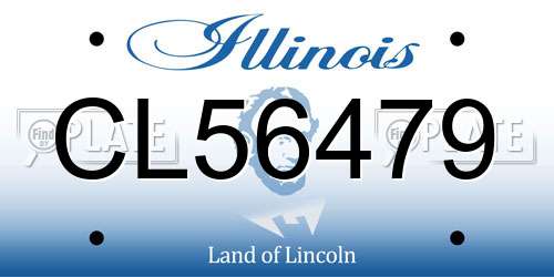 CL56479 Illinois License Plate